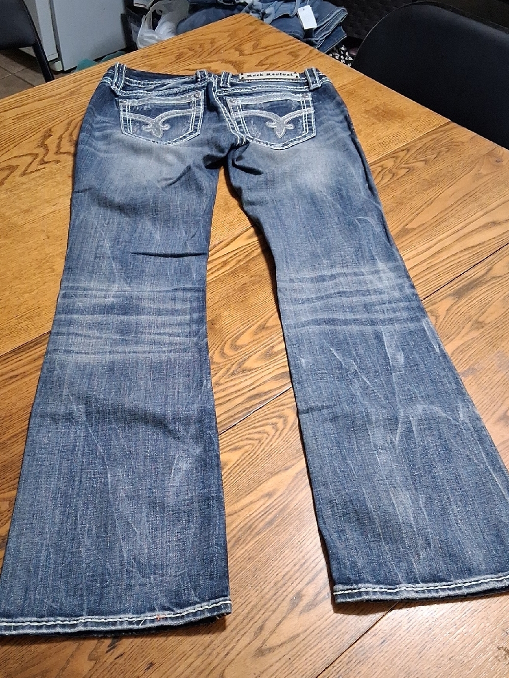 ROCK REVIVAL Jeans Womens 28 BLUE SHERRY BOOT CUT Pants Denim Used BOOTCUT KICK
